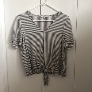 Madewell Tie Front Tee
